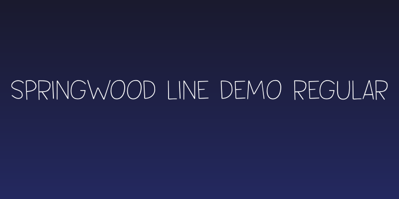Springwood Line DEMO Regular Social Header