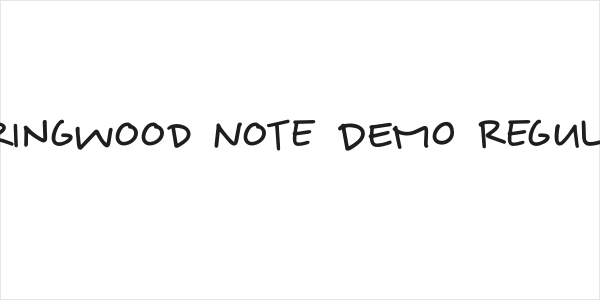 Springwood Note DEMO Regular Logo