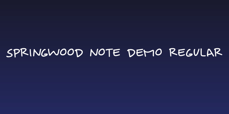 Springwood Note DEMO Regular Social Header