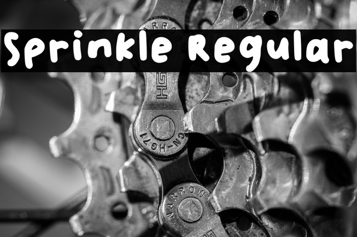 Sprinkle Regular Example 1