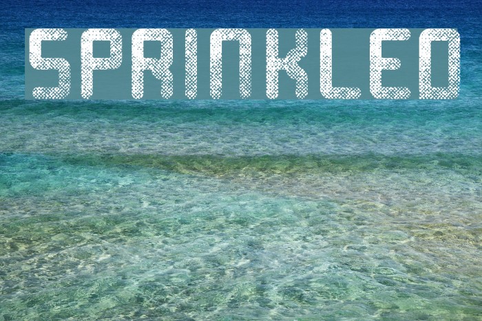 Sprinkled Font examples