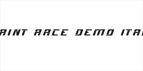 Sprint Race Demo Italic Logo