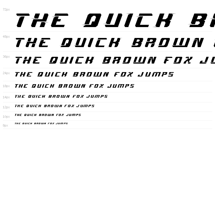 Sprint Race Demo Italic Waterfall