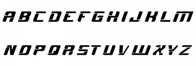 Sprint Race Demo Italic Font LOWERCASE