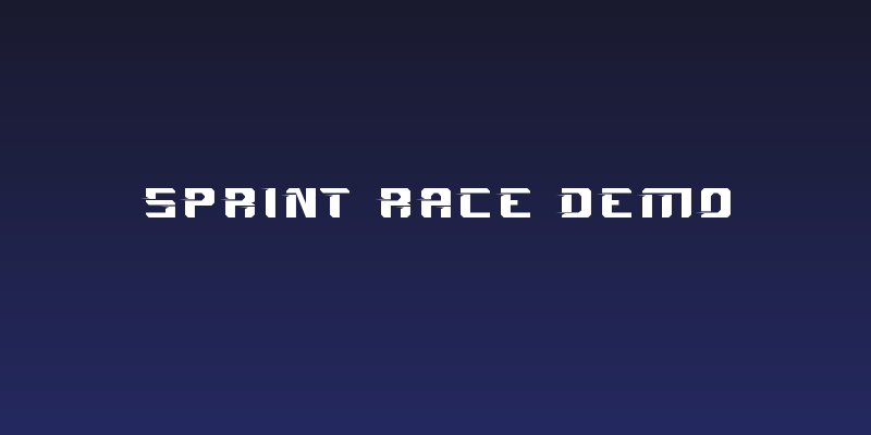 Sprint Race Demo Social Header