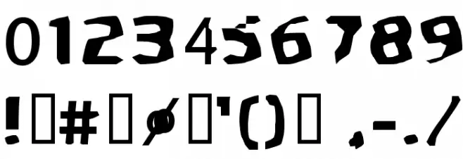 Spritad Font OTHER CHARS