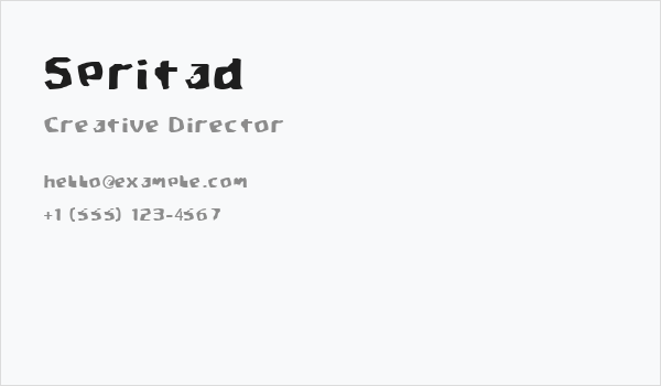 Spritad Business Card
