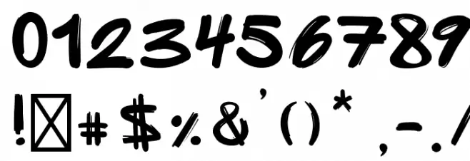 SpriteGraffiti Font OTHER CHARS