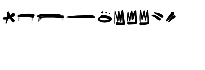 SpriteGraffitiExtras Font LOWERCASE