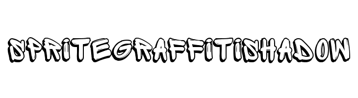 SpriteGraffitiShadow  Free Fonts Download