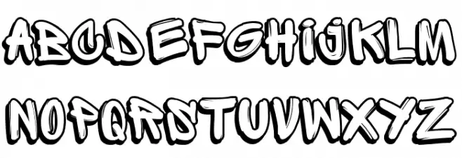 SpriteGraffitiShadow Polices MAJUSCULES