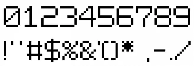 Spritecoder Font OTHER CHARS