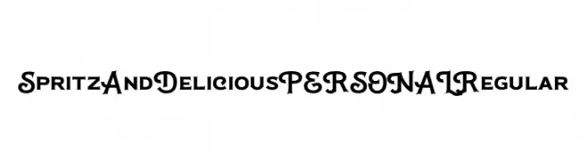 Spritz And Delicious PERSONAL Regular  フリーフォントのダウンロード