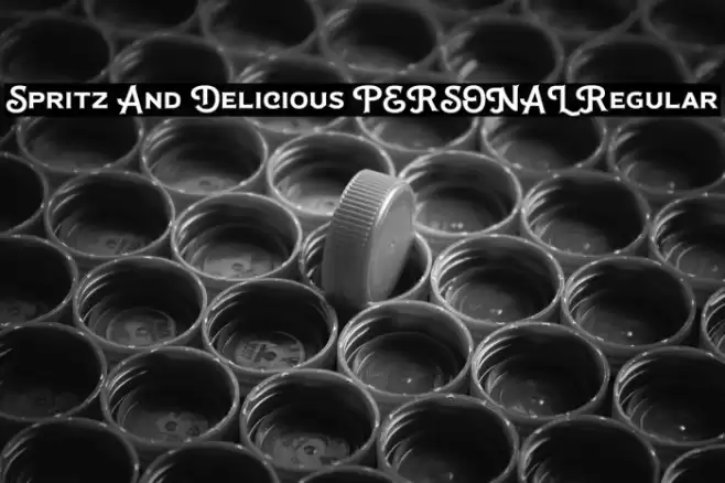 Spritz And Delicious PERSONAL Regular Font examples