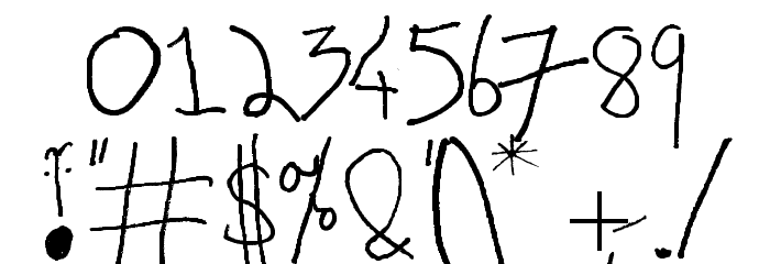 Spudly in the Sky with Daemons Font OTHER CHARS
