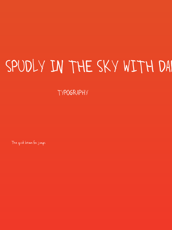 Spudly in the Sky with Daemons Poster