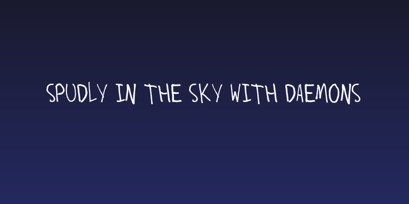 Spudly in the Sky with Daemons Social Header