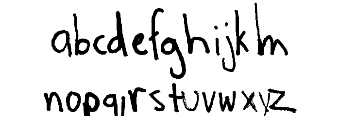 Spudly in the Sky with Daemons Font LOWERCASE
