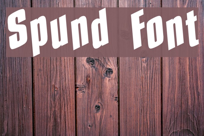 Spund Font examples
