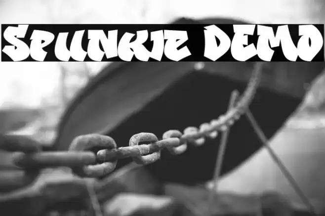 Spunkie DEMO Font examples