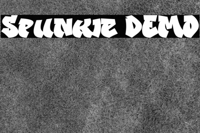 Spunkie DEMO Font examples