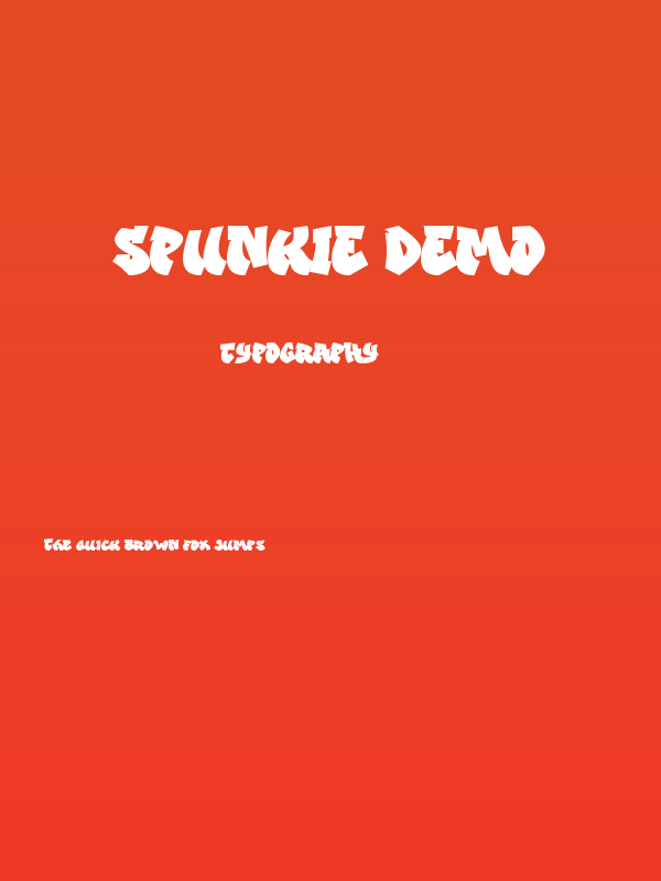 Spunkie DEMO Poster