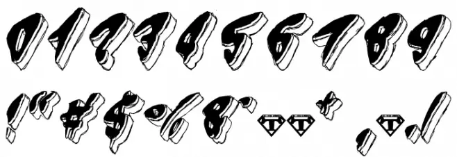 Spunky-Brewster フォント その他の文字