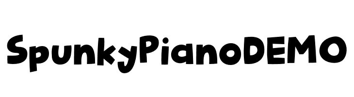 Spunky Piano DEMO  Descarca Fonturi Gratis