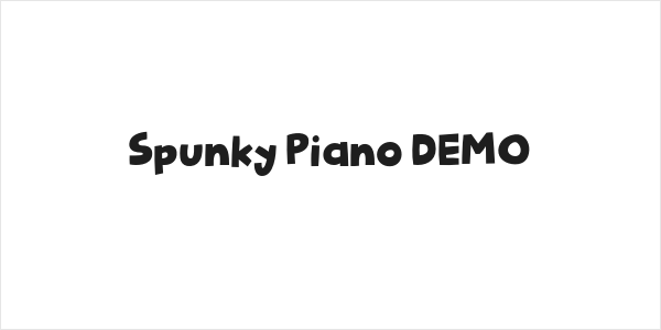 Spunky Piano DEMO Logo