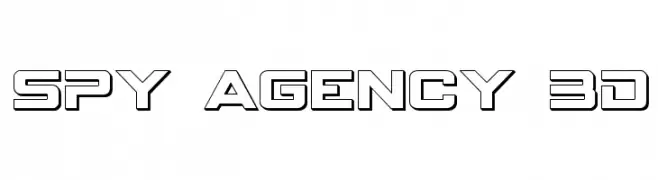 Spy Agency 3D  les polices de caractères gratuit tlcharger