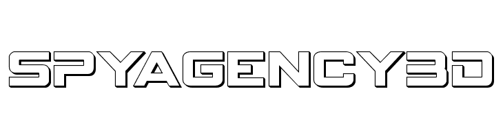 Spy Agency 3D  Скачать бесплатные шрифты
