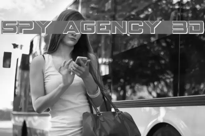 Spy Agency 3D Font examples