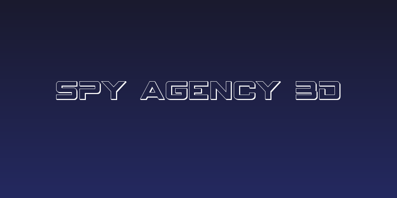 Spy Agency 3D Social Header