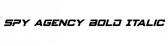 Spy Agency Bold Italic  Fuentes Gratis Descargar