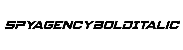 Spy Agency Bold Italic  font caratteri gratis