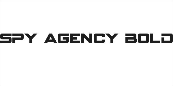 Spy Agency Bold Logo