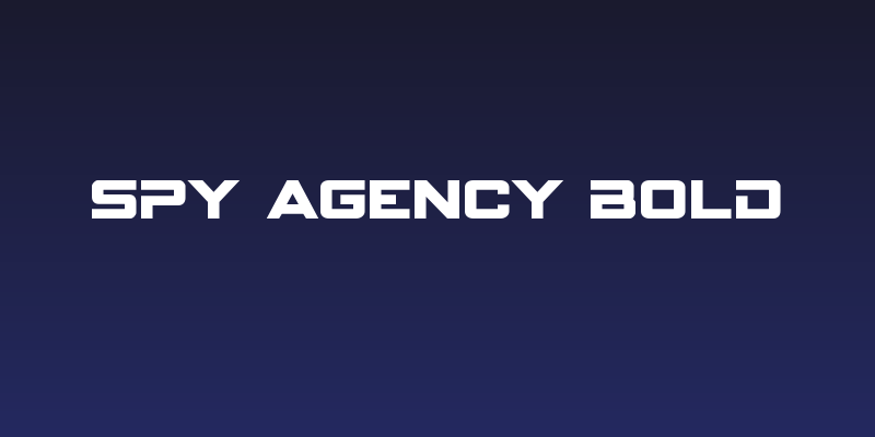 Spy Agency Bold Social Header