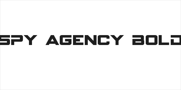 Spy Agency Bold Logo