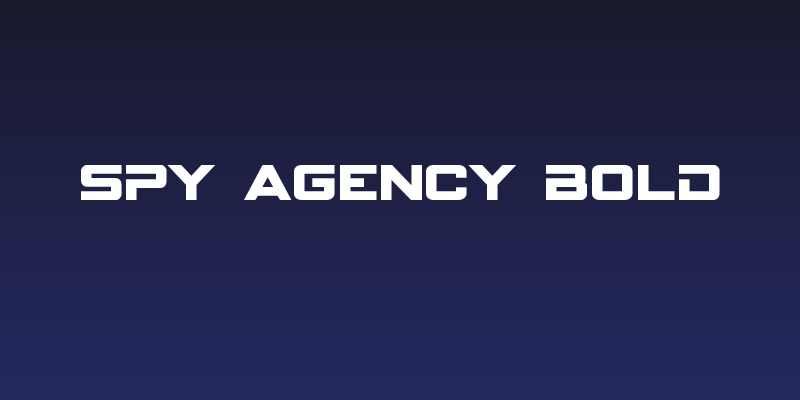 Spy Agency Bold Social Header