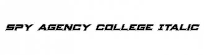 Spy Agency College Italic  les polices de caractères gratuit tlcharger