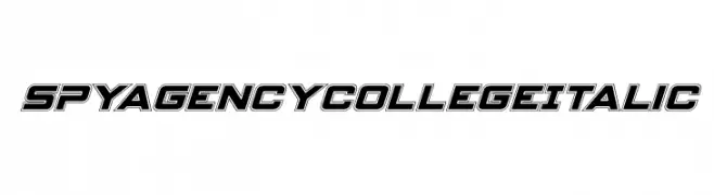 Spy Agency College Italic  नि: शुल्क फ़ॉन्ट्स डाउनलोड