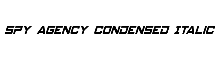 Spy Agency Condensed Italic  font caratteri gratis