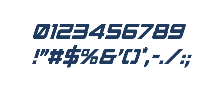 Spy Agency Condensed Italic Other Characters