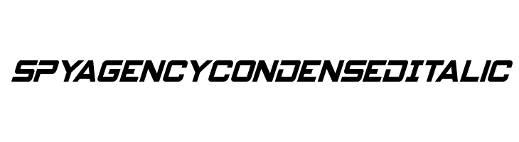 Spy Agency Condensed Italic  Frei Schriftart Herunterladen