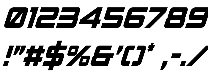 Spy Agency Condensed Italic Font OTHER CHARS