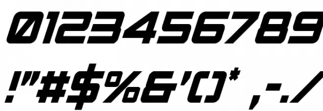 Spy Agency Condensed Italic Font OTHER CHARS