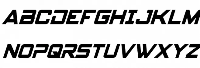 Spy Agency Condensed Italic फ़ॉन्ट अपरकेस