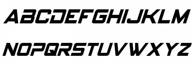 Spy Agency Condensed Italic फ़ॉन्ट लोअरकेस