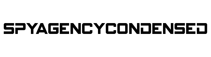 Spy Agency Condensed  フリーフォントのダウンロード