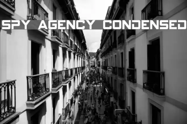 Spy Agency Condensed Font examples